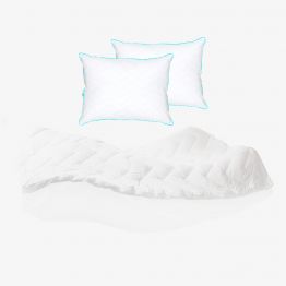 Cubre Colchón Sognare® Individual + 2 Almohadas Sognare® Standard Suave